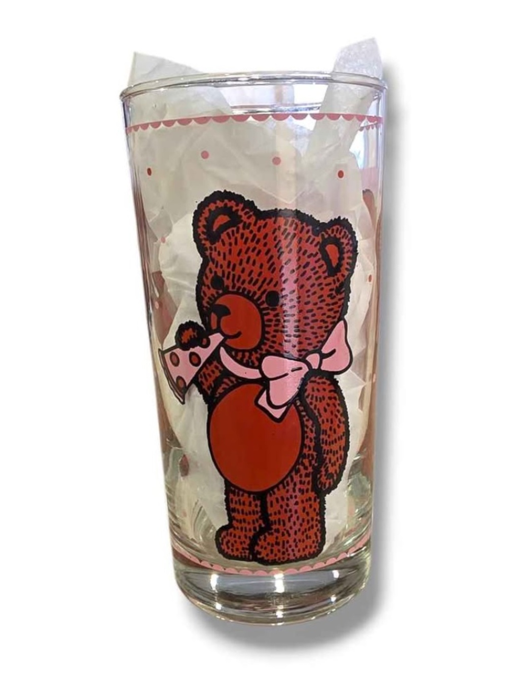 1980s Teddy Bear Drinking Glasses - Set of 4 - Picture 2 of 5